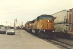 Stack train rolls west